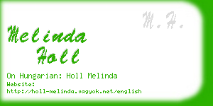 melinda holl business card